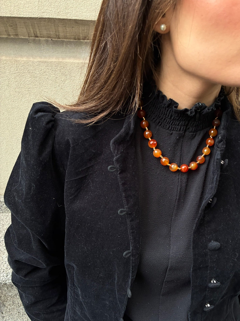 Collar mimosa naranja