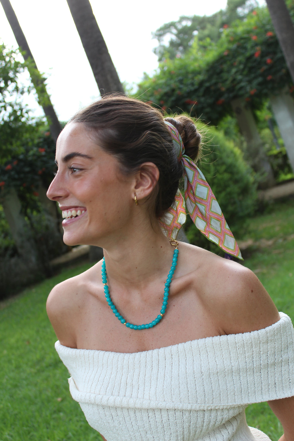 Collar Fresa Turquesa