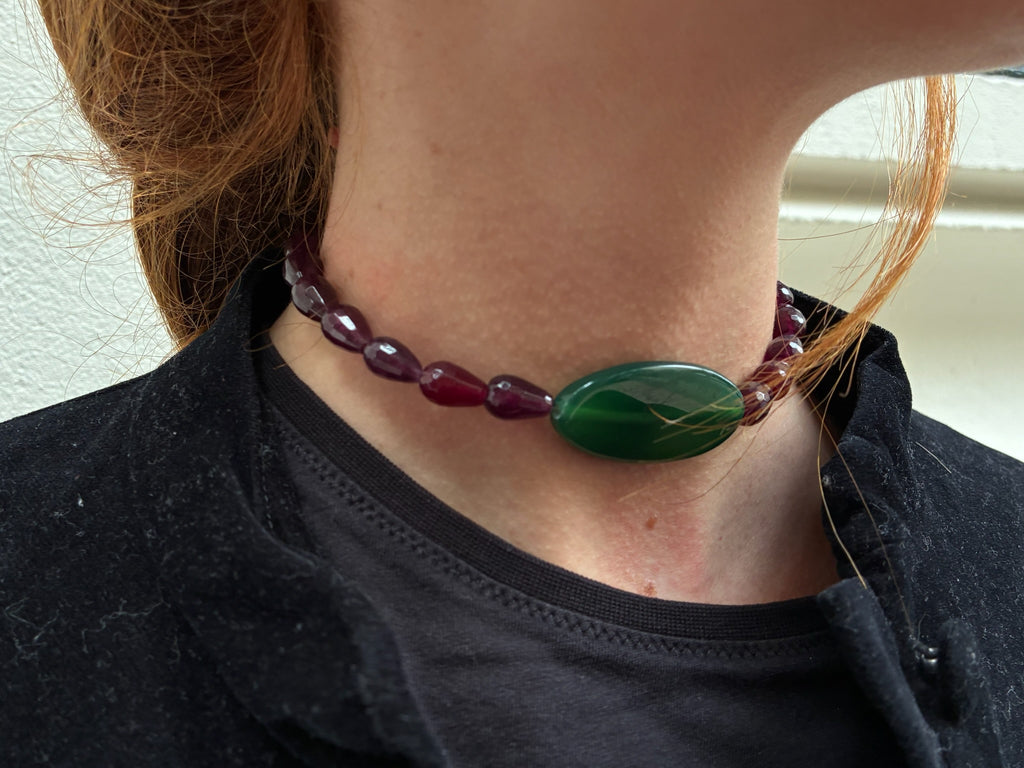 Collar dalia verde