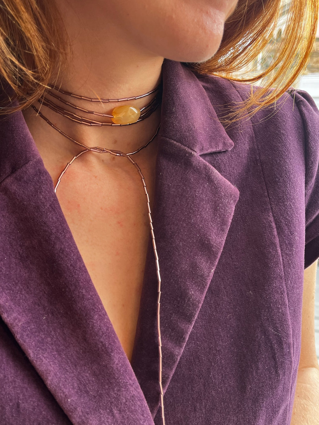 Collar MaiTai Morado