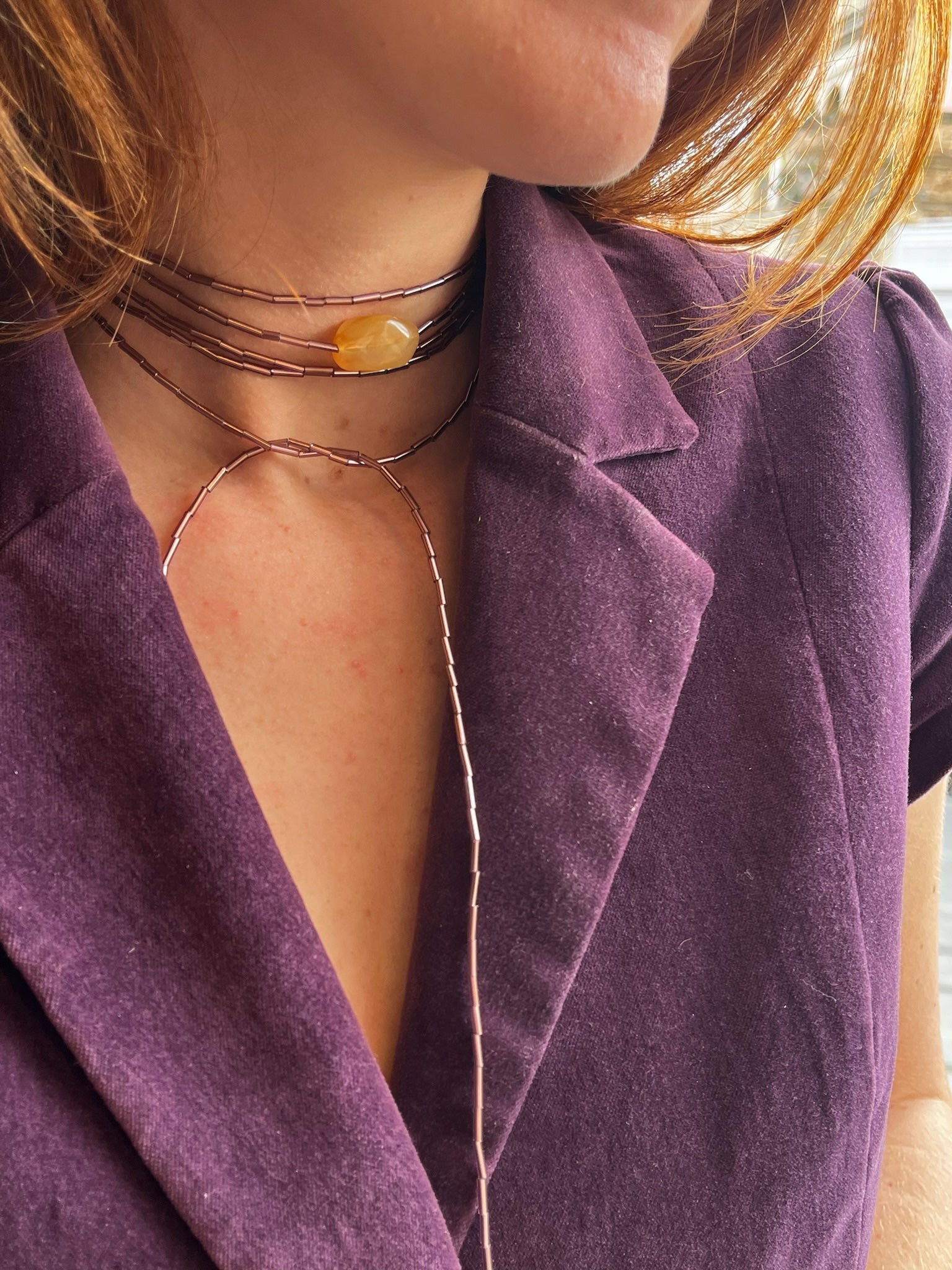 Collar MaiTai Morado