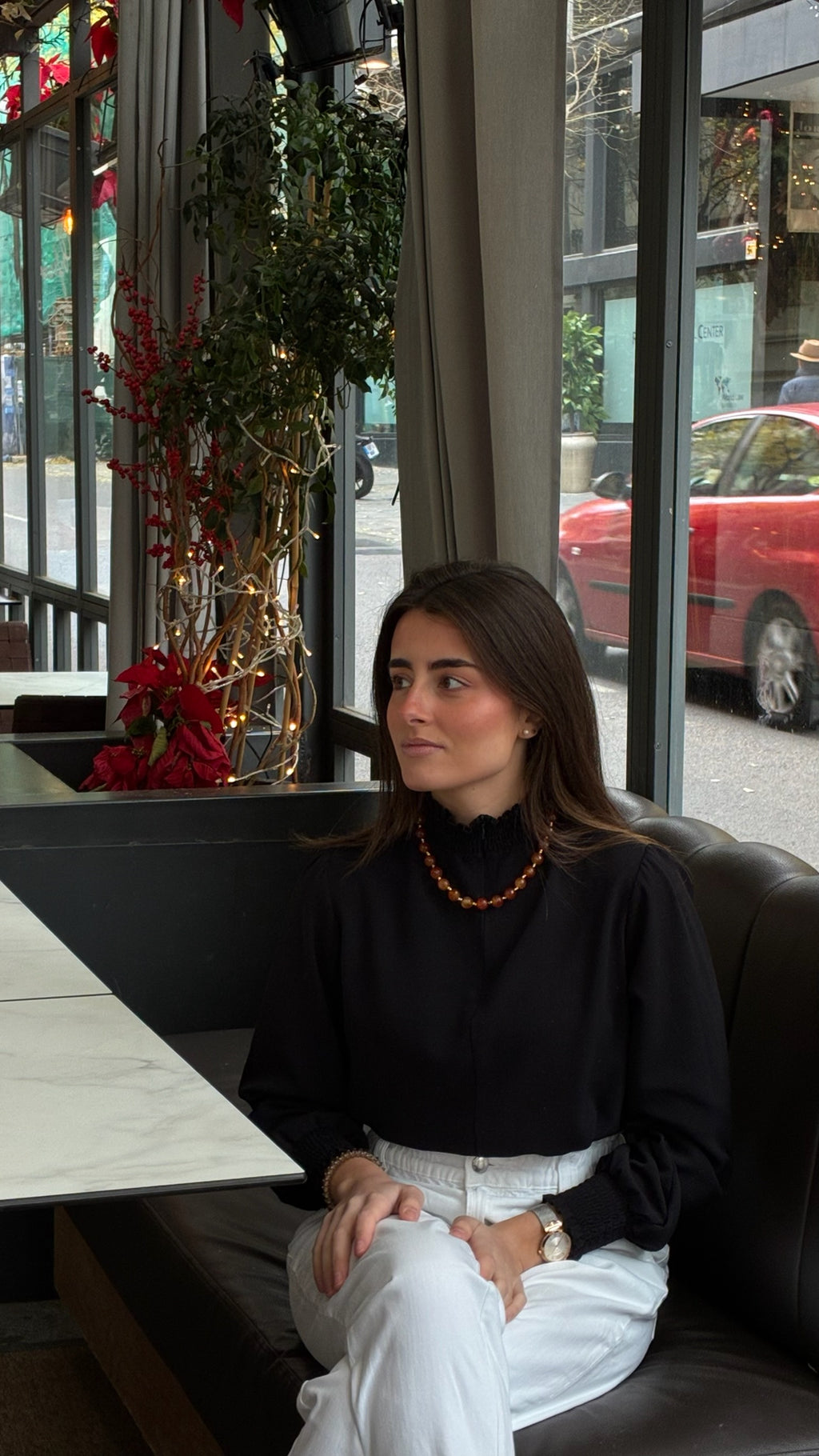 Collar mimosa naranja