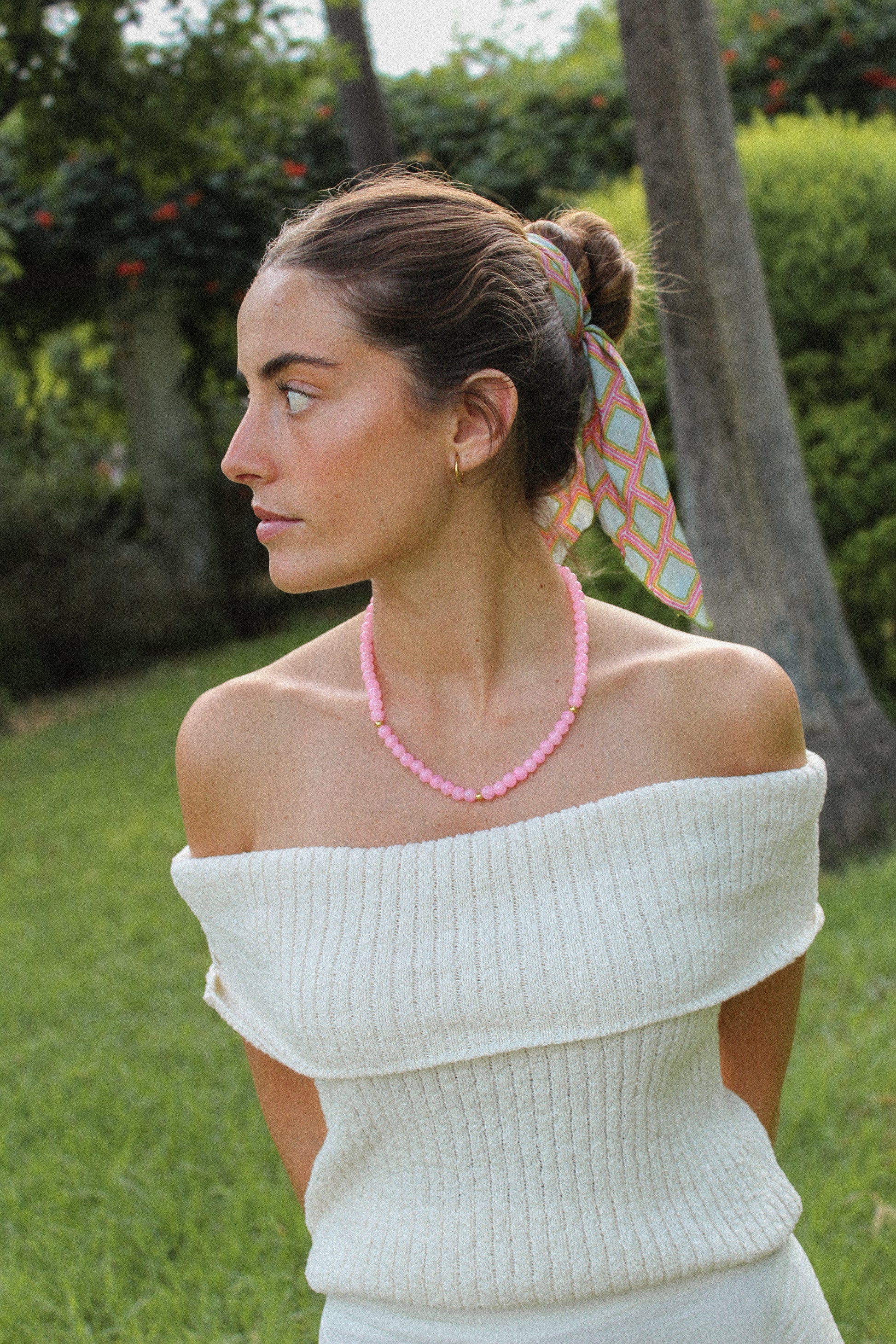 Collar Fresa Rosa