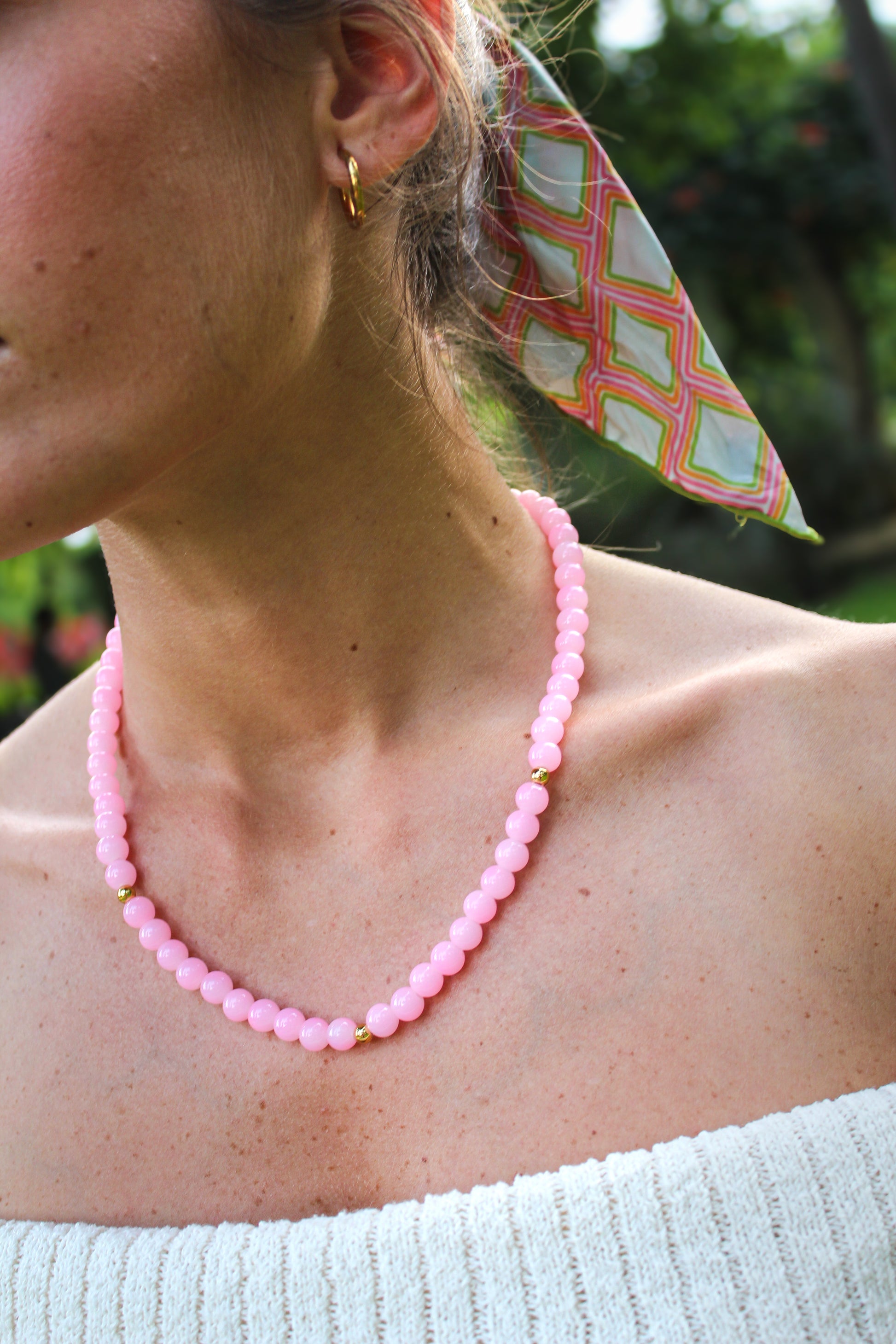 Collar Fresa Rosa